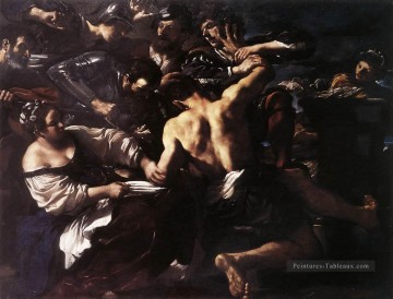  Samson Tableaux - Samson capturé par les Philistins Baroque Guercino